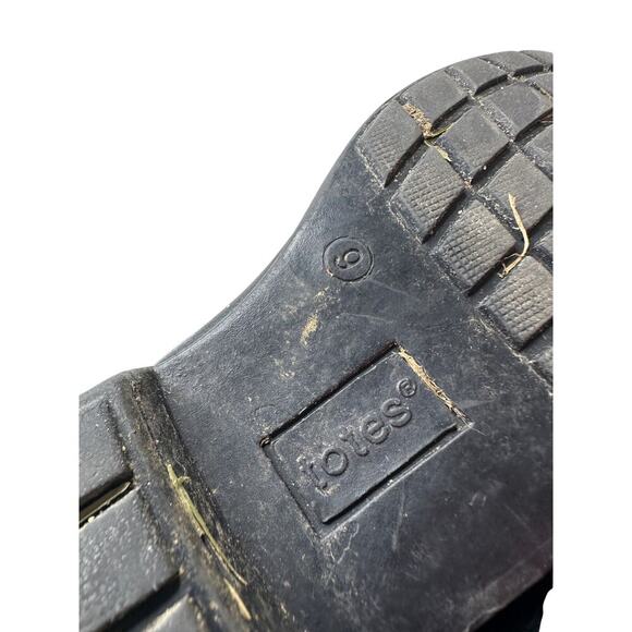 totes Size 9 Black Ashton Faux Fur Pull on Buckled Knee High Boots Fall Winter - Picture 9 of 12